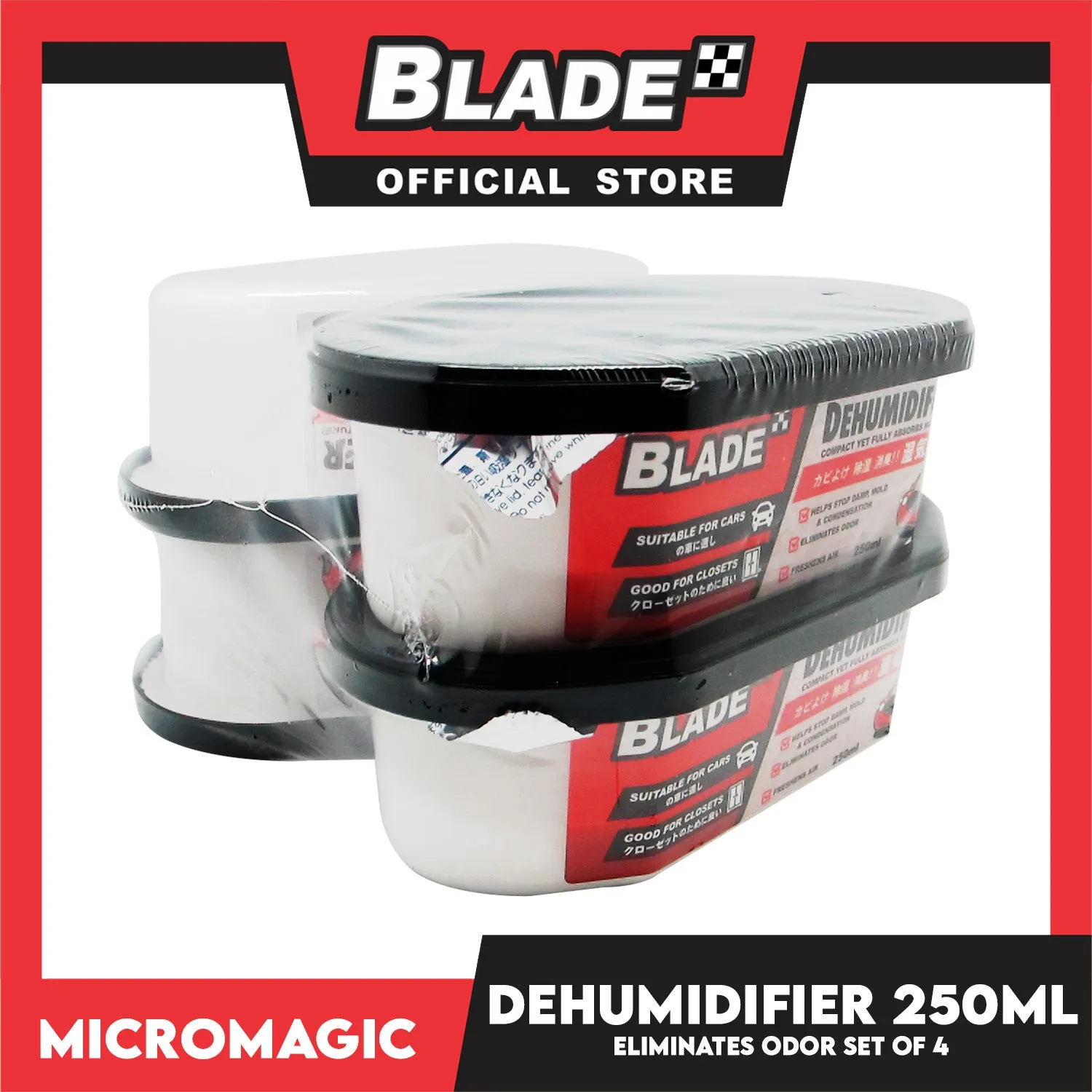 20pcs Blade Dehumidifier 250ml -Eliminates Musty Odor, Suitable for your car & closets