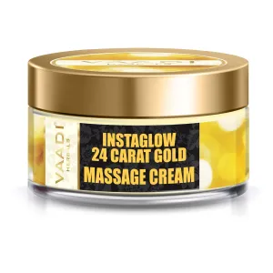 24 Carat Gold Massage Cream - Kokum Butter & Wheatgerm Oil (50 gms)