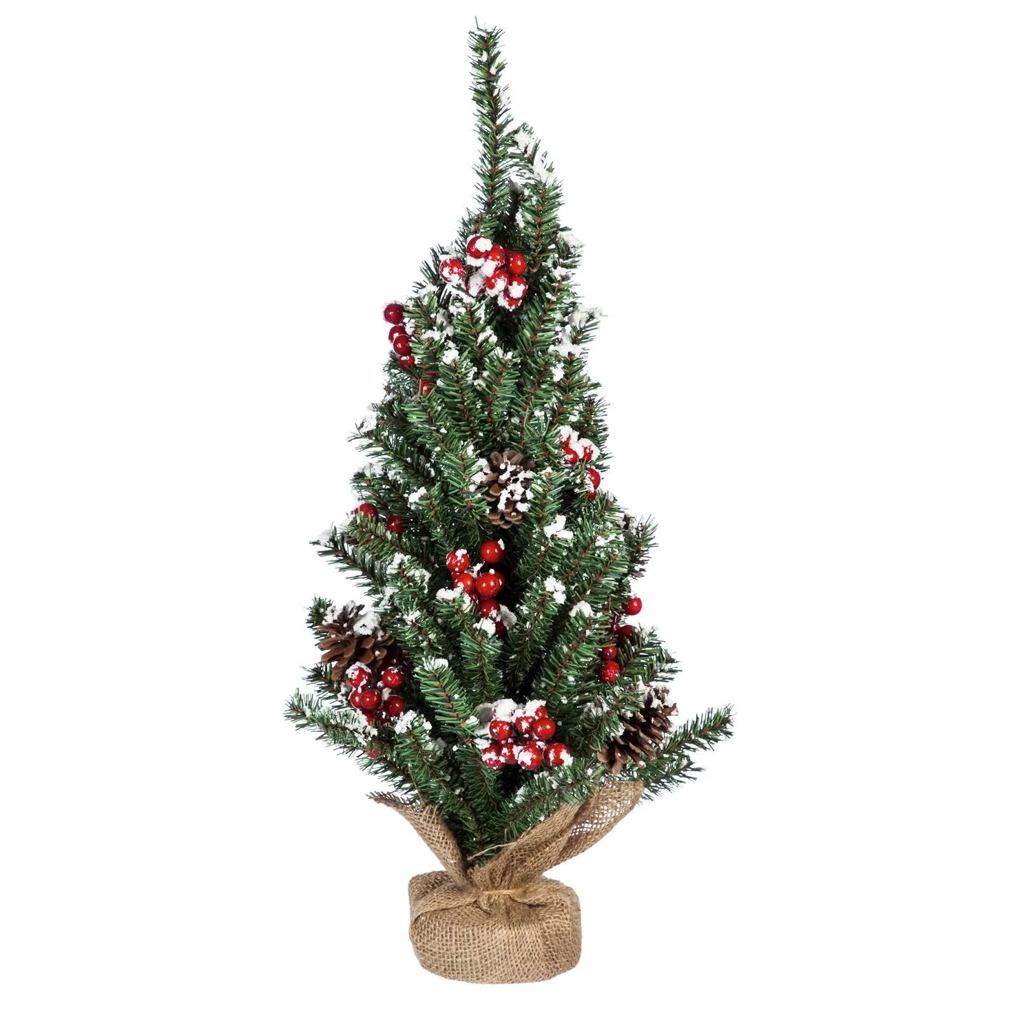 24'' Snow and Berry Covered Tree Table Décor,8flp131