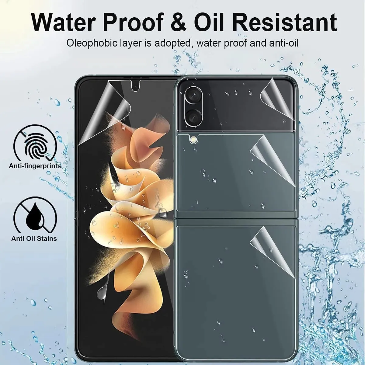 3 In 1 Hydrogel Film Screen Protector For Galaxy Z Flip4 5G