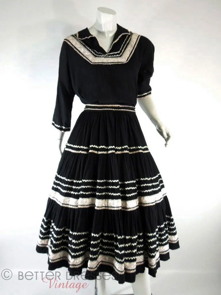 50s Mexican Circle Skirt Patio Set