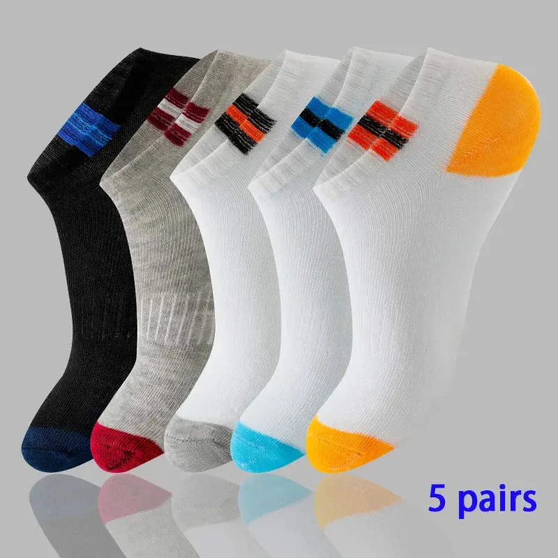 8 Pairs no Slip Boat Socks Low Cut Invisible Breathable