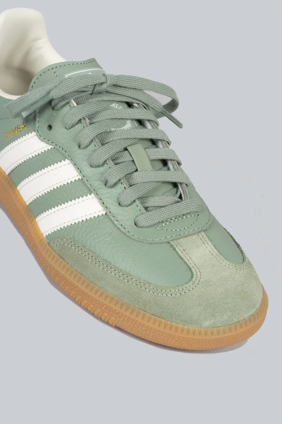 ADIDAS SAMBA OG WOMEN'S SILVER GREEN CHALK