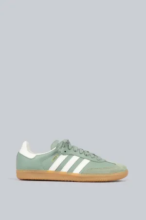 ADIDAS SAMBA OG WOMEN'S SILVER GREEN CHALK