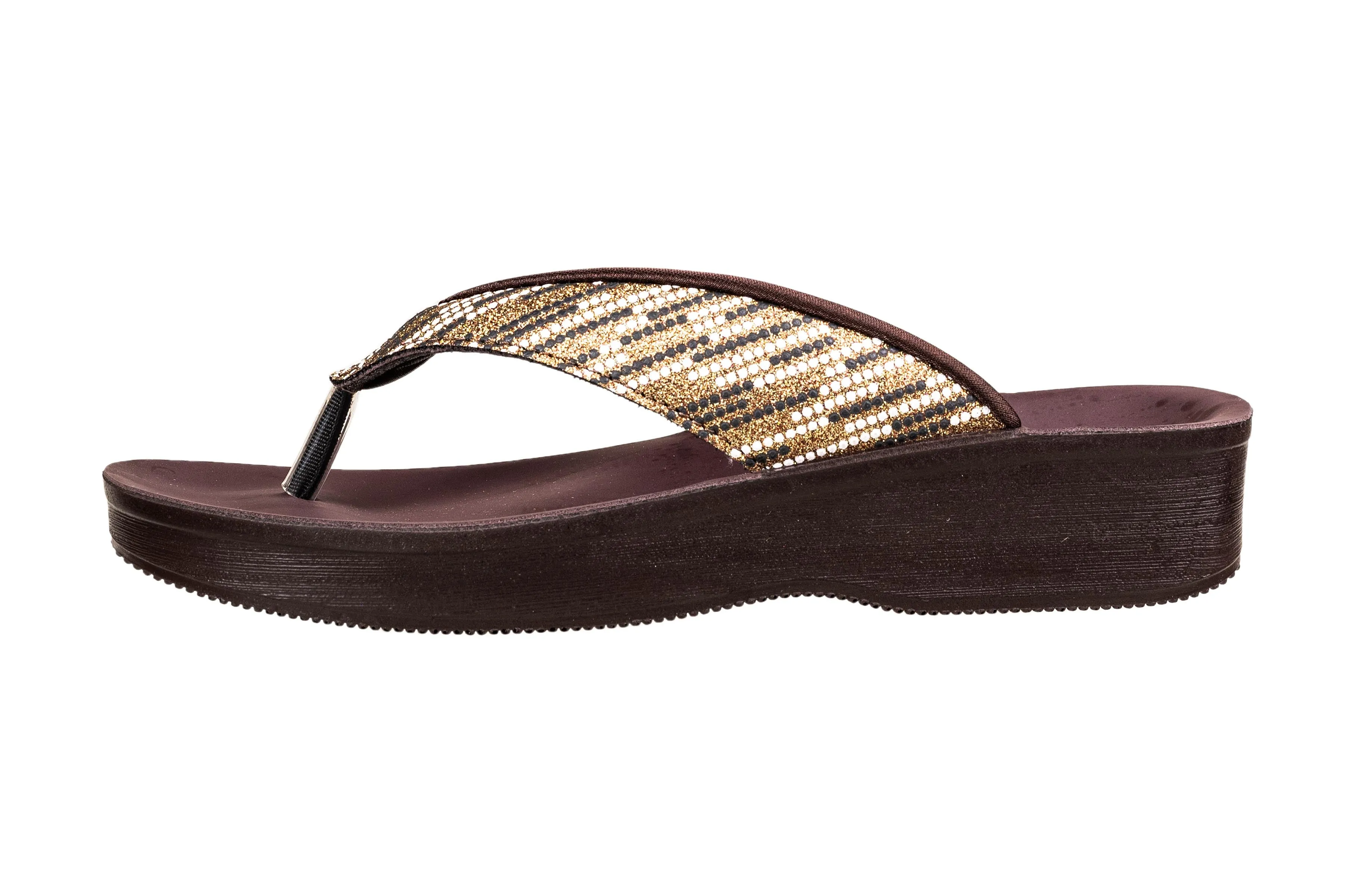 Aerowalk Ladies Copper Chappal PU
