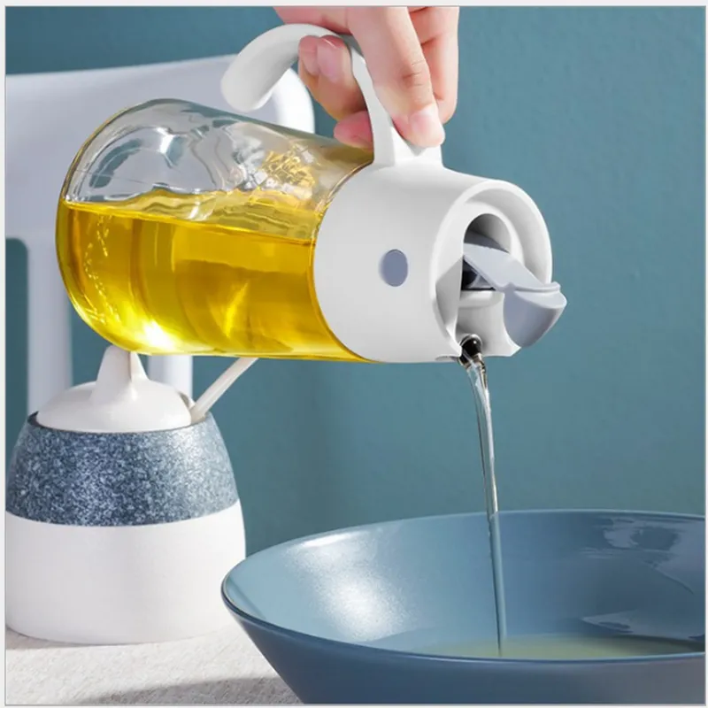 Automatic Opening Glass Oil Container - Jennyhome