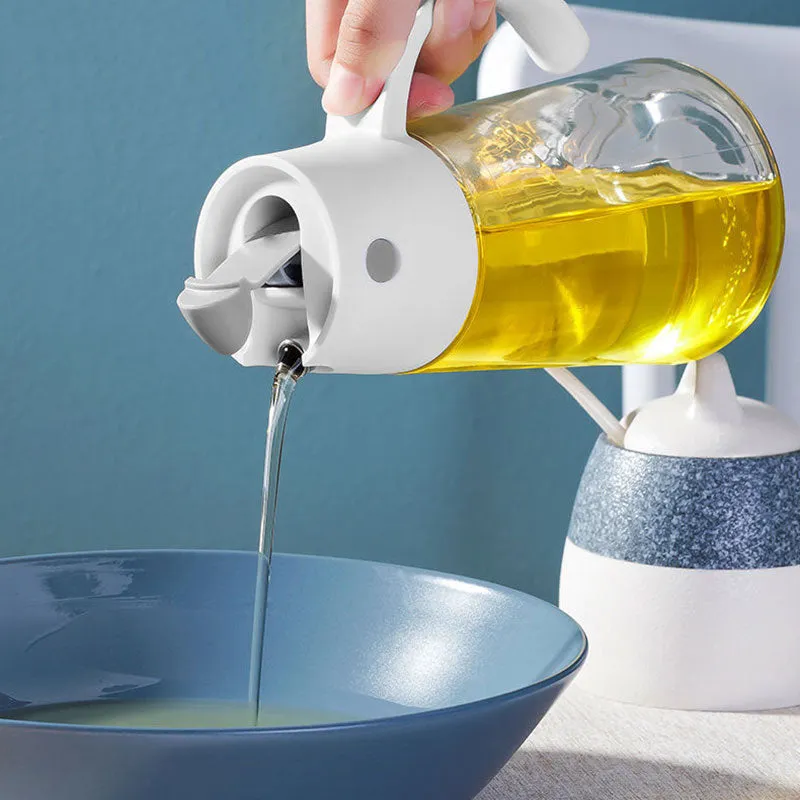 Automatic Opening Glass Oil Container - Jennyhome