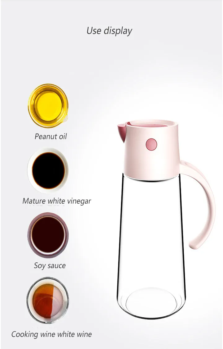 Automatic Opening Glass Oil Container - Jennyhome