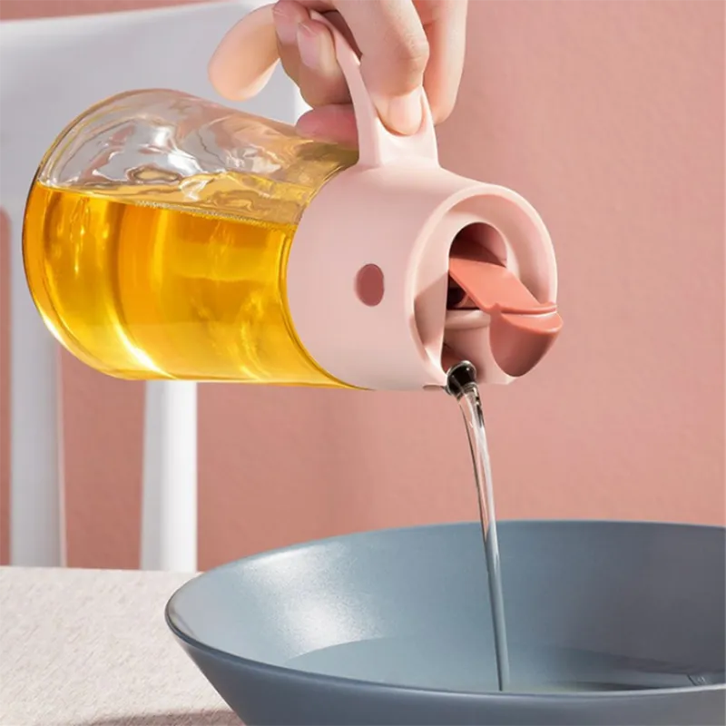Automatic Opening Glass Oil Container - Jennyhome