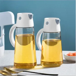 Automatic Opening Glass Oil Container - Jennyhome