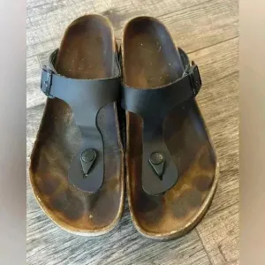 Birkenstock Gizeh Regular Fit women’s 41 oiled leather black sandal classic shoe