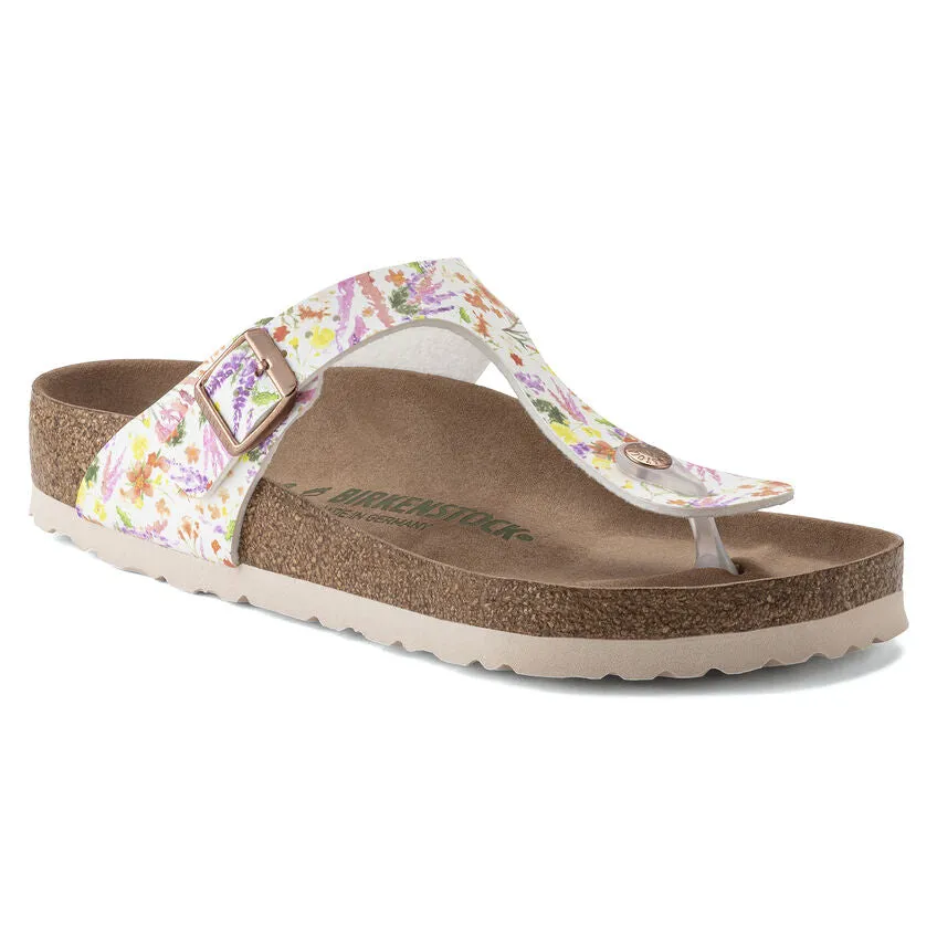 Birkenstock Gizeh Vegan Birko-Flor in Floral Rose