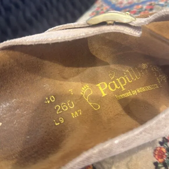 BIRKENSTOCK Papillio Gizeh light gold metalic sandal size 9