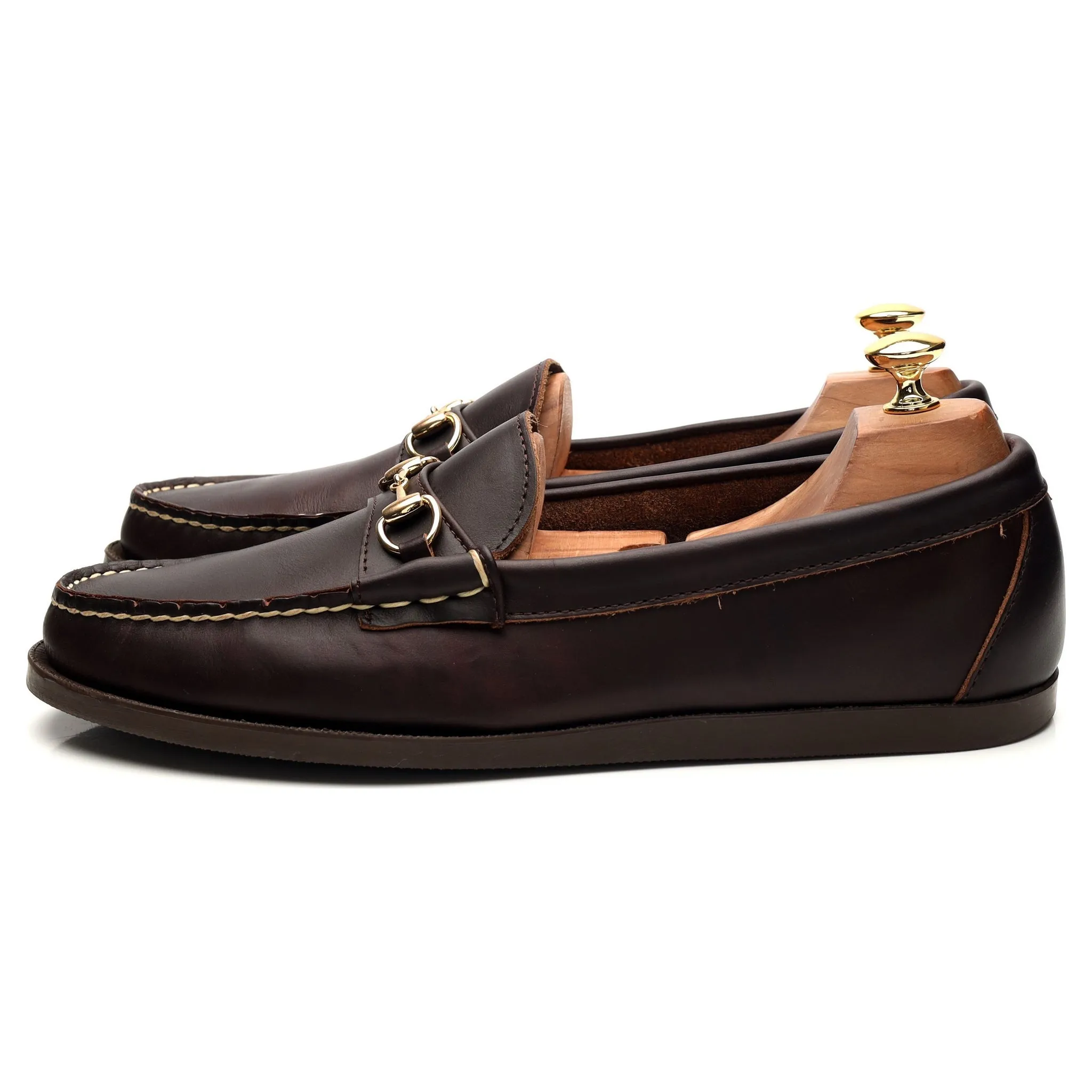 'Bit Moc' Dark Brown Leather Horsebit Loafer UK 10 US 10.5 D