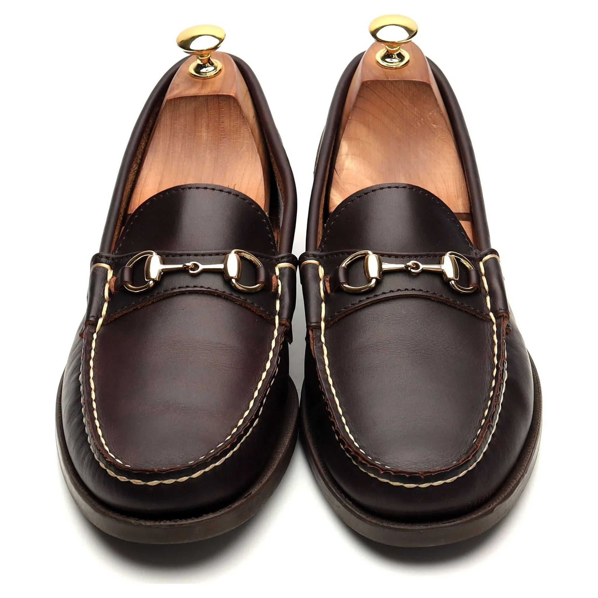'Bit Moc' Dark Brown Leather Horsebit Loafer UK 10 US 10.5 D