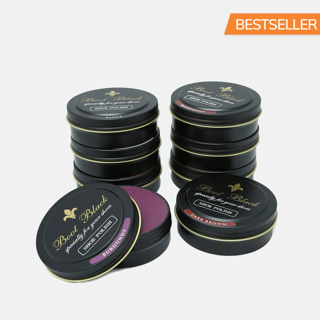 Boot Black Wax Polish - Black Series