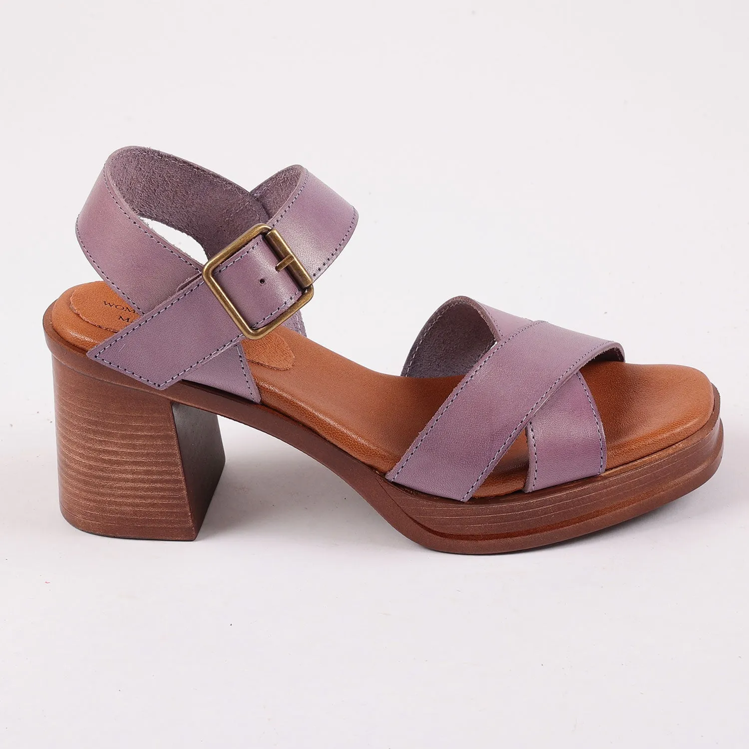 Brighton Leather Sandals in Light Purple