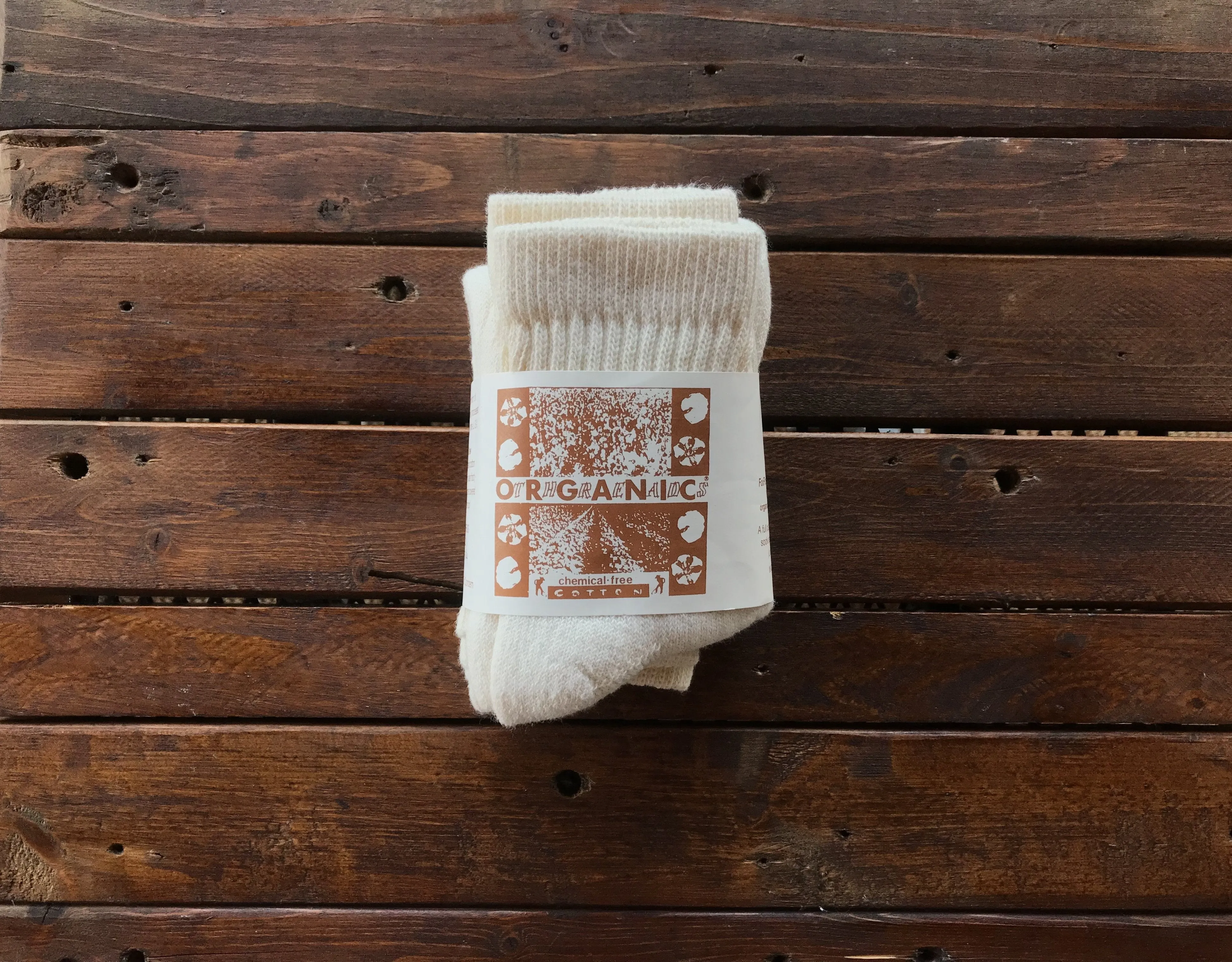 C125 Organic Threads Short Top 3pack Organic Socks Cream