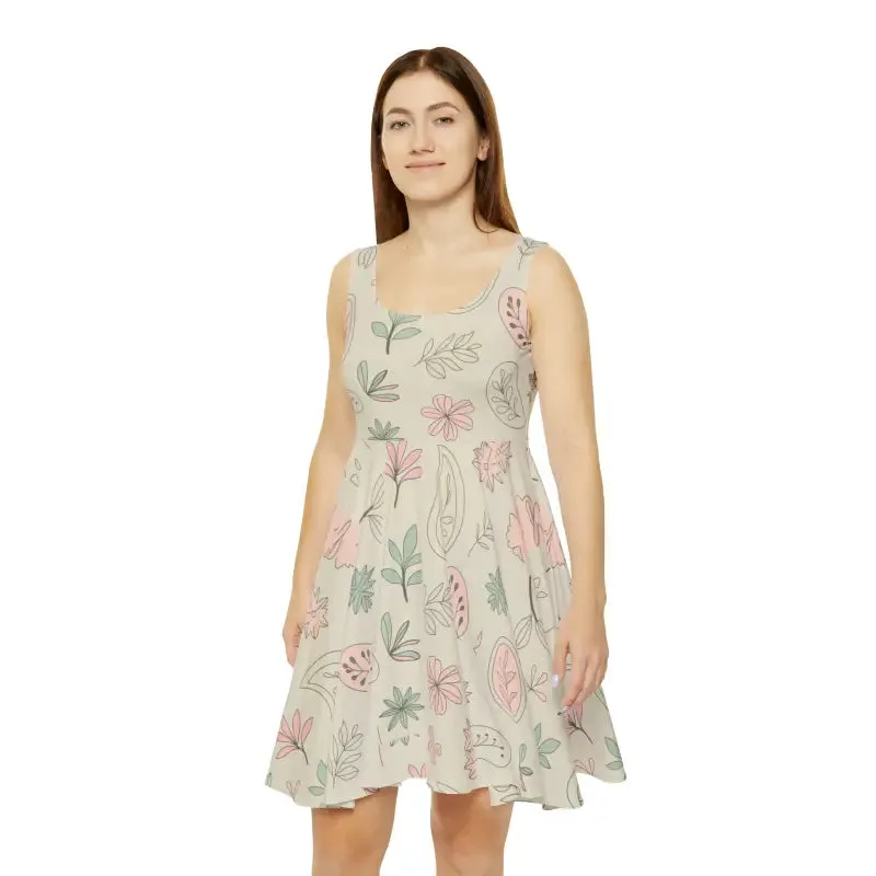 Captivating Skater Dress with Delicate Flowers