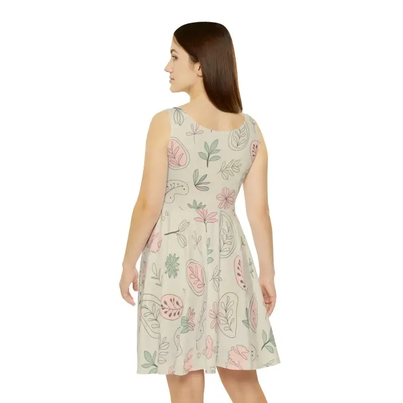 Captivating Skater Dress with Delicate Flowers