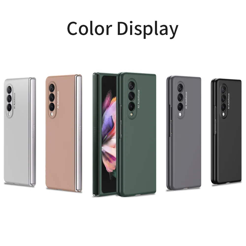 Case For Samsung Galaxy Z Fold 3 5G Cover Slim Shockproof Protection Matte Plastic Hard For Samsung Z Fold3 5G Case