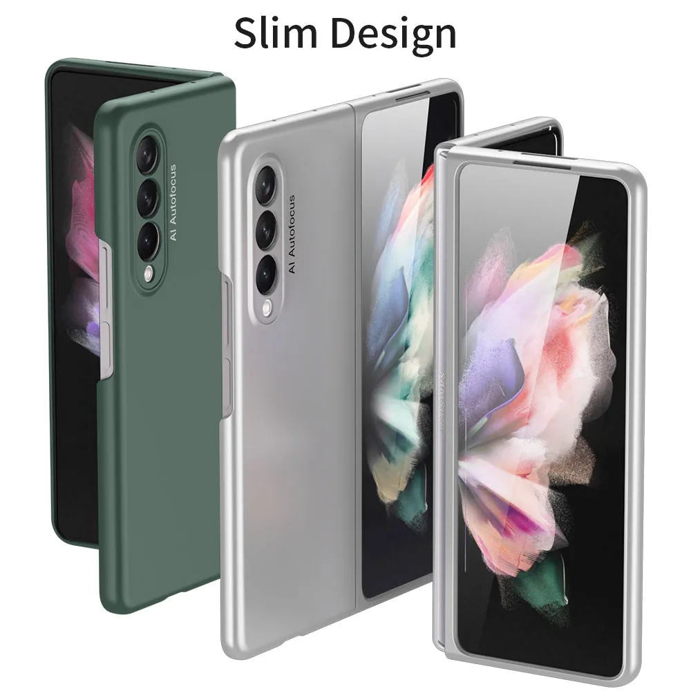 Case For Samsung Galaxy Z Fold 3 5G Cover Slim Shockproof Protection Matte Plastic Hard For Samsung Z Fold3 5G Case