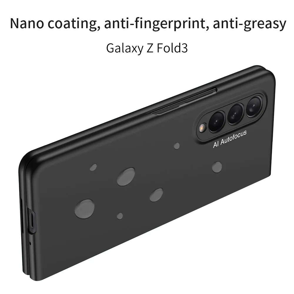 Case For Samsung Galaxy Z Fold 3 5G Cover Slim Shockproof Protection Matte Plastic Hard For Samsung Z Fold3 5G Case