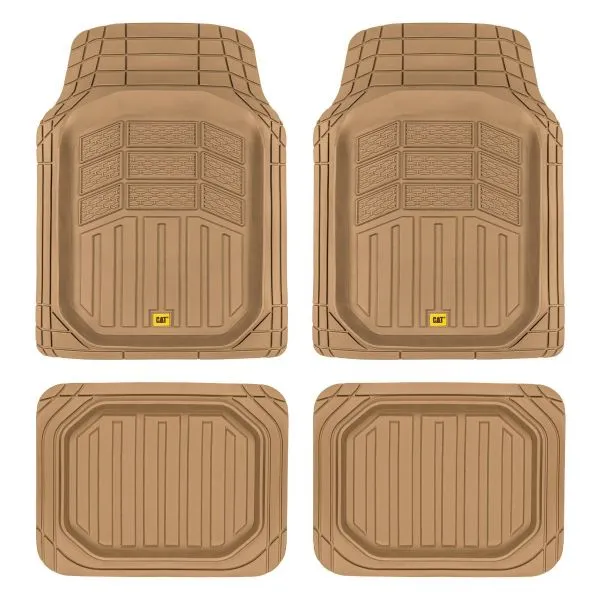 CAT Deep Dish Pro Mats 4 Pcs Beige Pvc