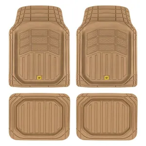 CAT Deep Dish Pro Mats 4 Pcs Beige Pvc