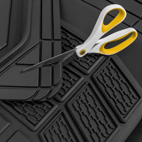 CAT Deep Dish Pro Mats 4 Pcs Black Pvc