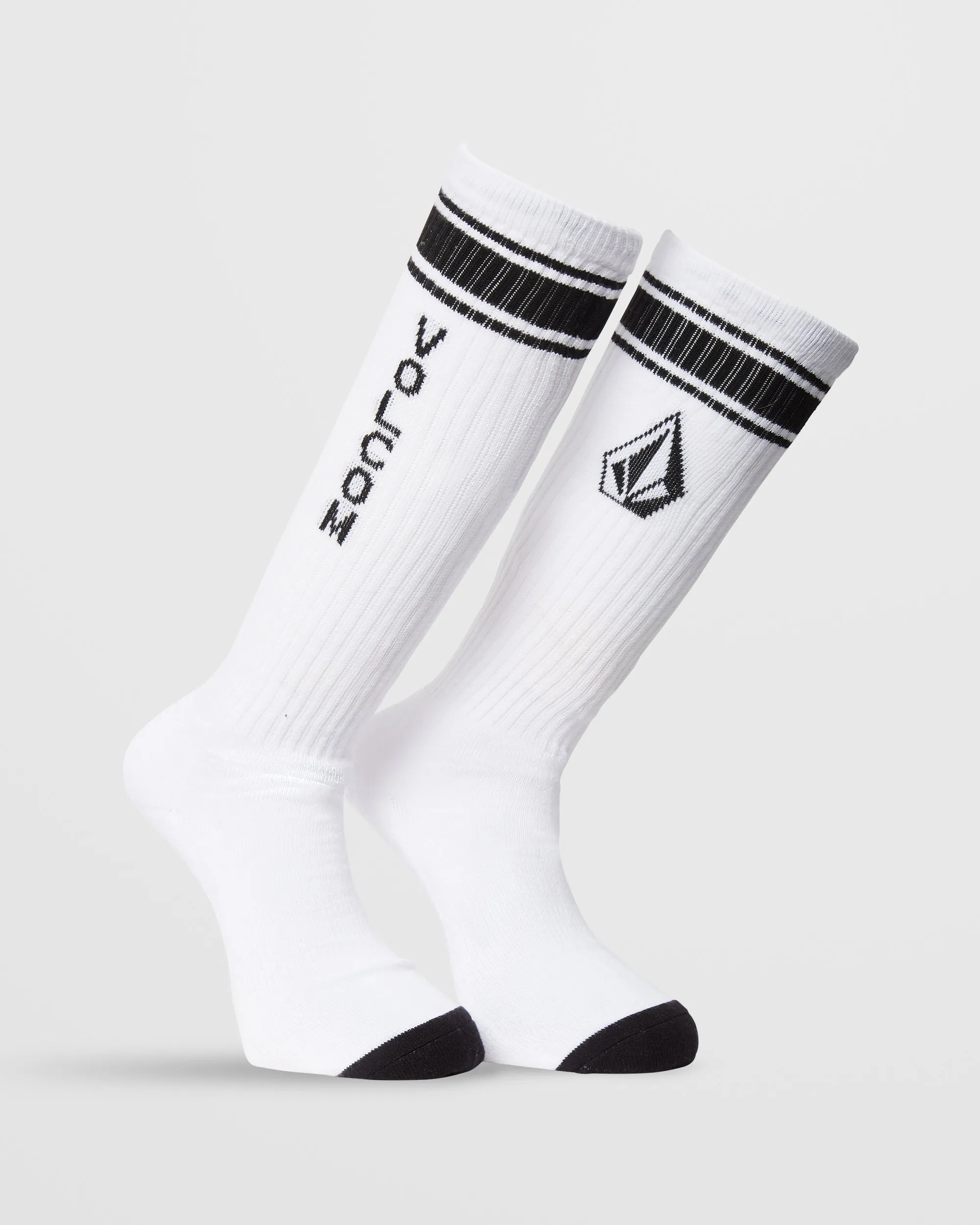 Chaussettes High Stripe - WHITE
