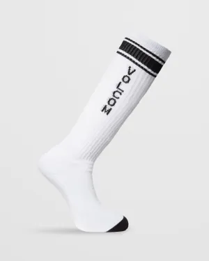 Chaussettes High Stripe - WHITE