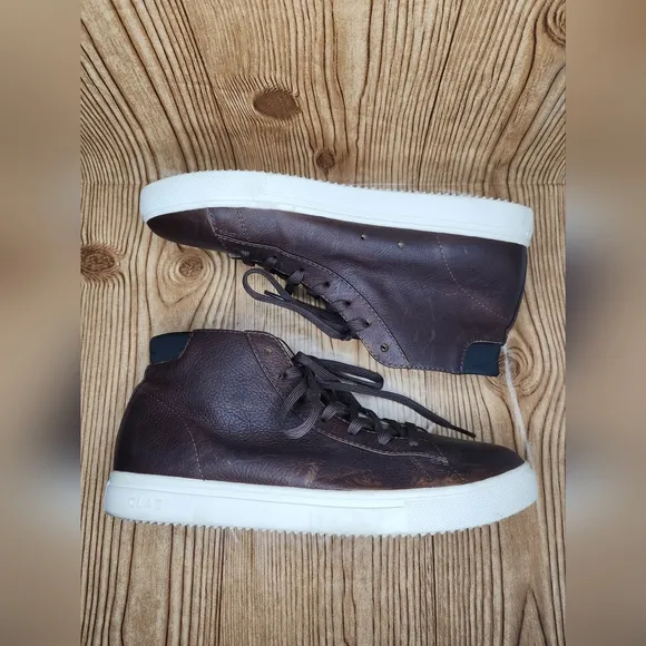CLAE Bradley Mid Sneaker Coco Leather‎ Size 8