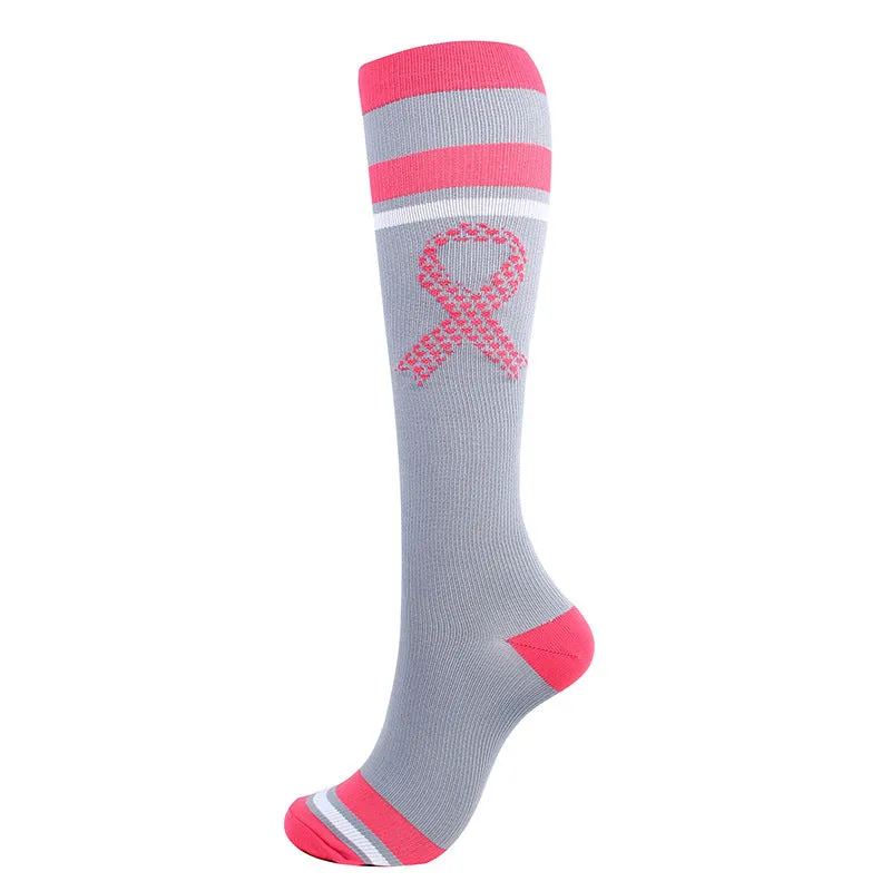 Compression Socks ( 1 pair 15-20 mm Hg for Women & Men Graduated Supports Fashion Novelty Design Stocking