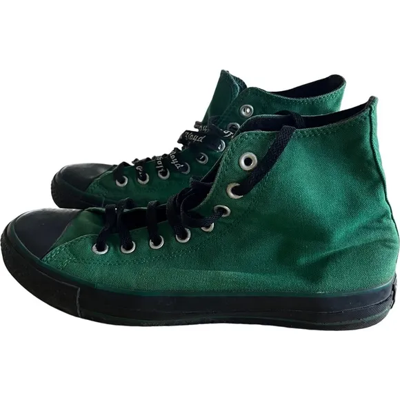 Converse || Green and Black night tops sneaker shoe Size 10