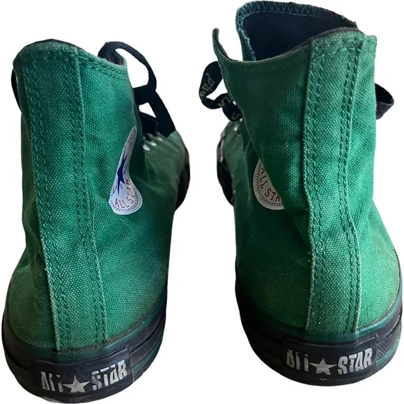 Converse || Green and Black night tops sneaker shoe Size 10