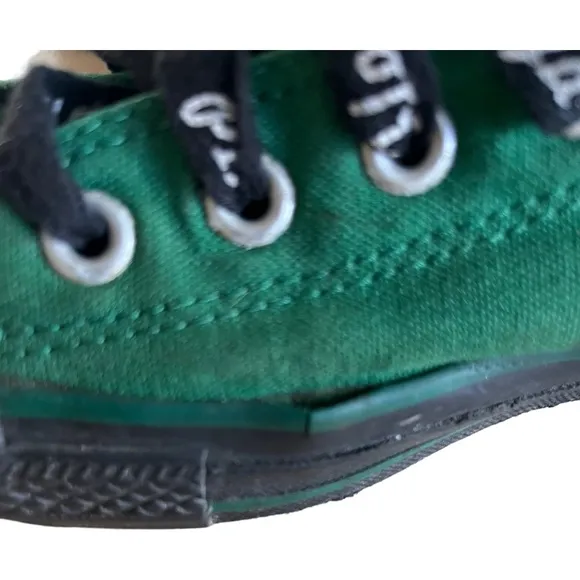 Converse || Green and Black night tops sneaker shoe Size 10