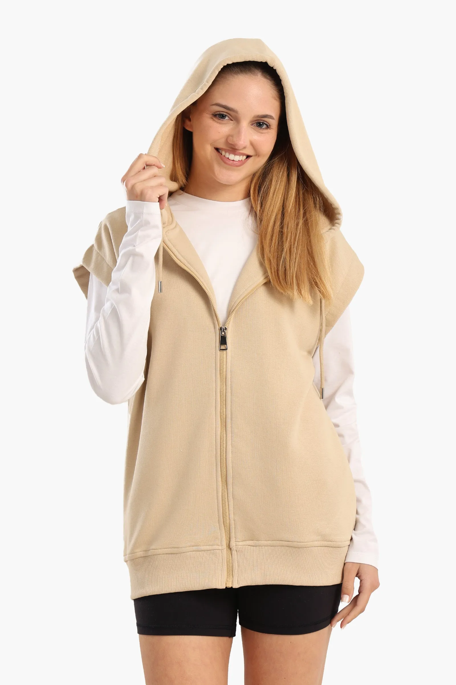 Cotton Blend Lounge Hoodie