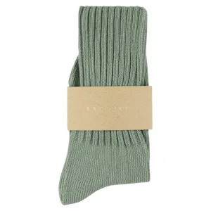 Crew Socks - Agave Green