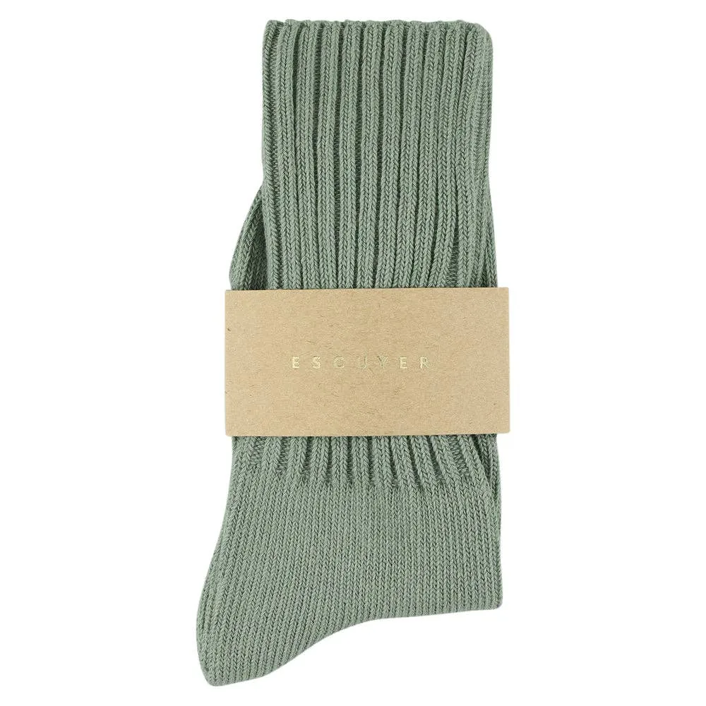 Crew Socks - Agave Green