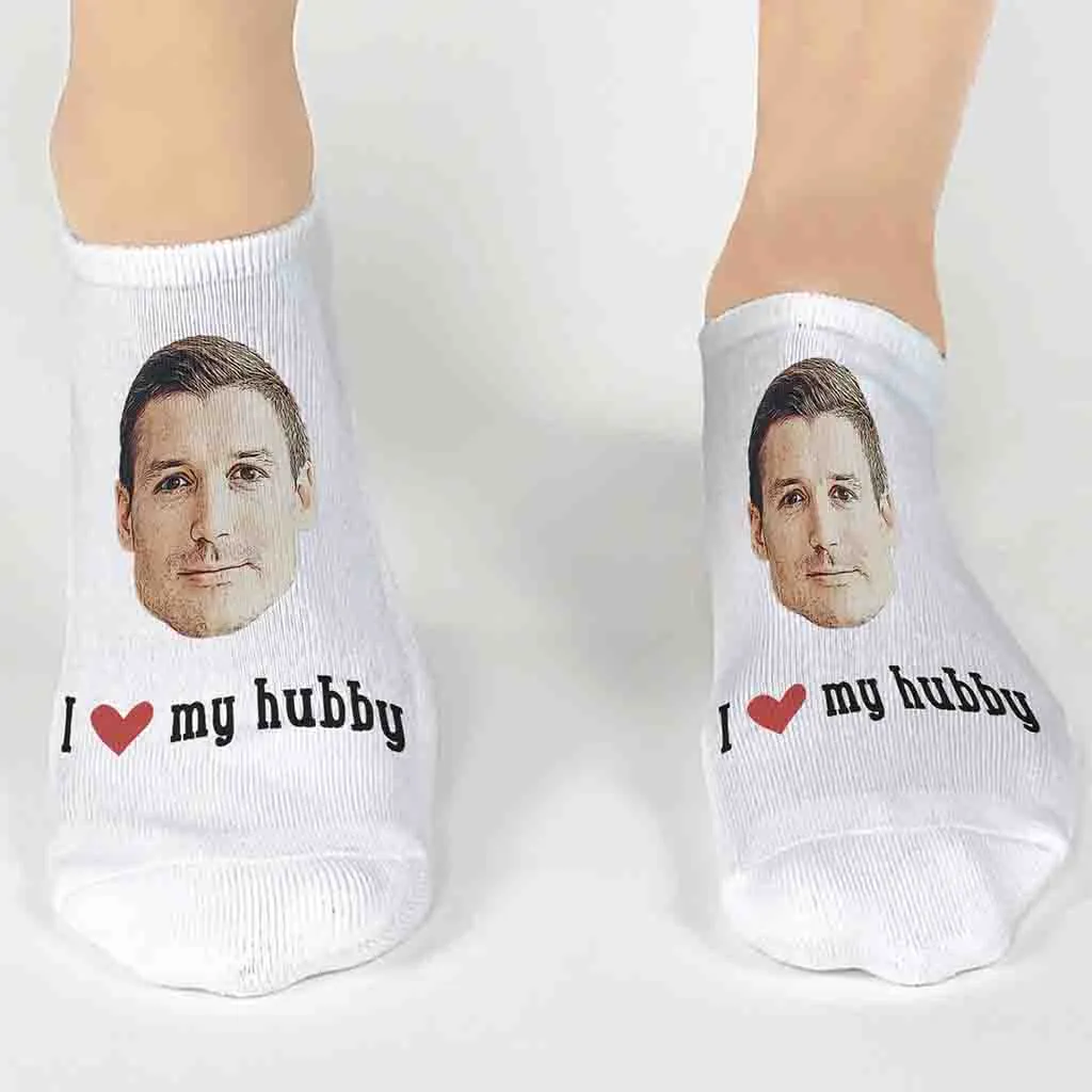Custom I Love My (Your Text) Photo Socks