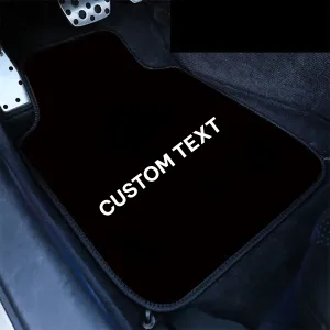 Custom Text For Carpet Floor Mats Set of 4pcs, Compatible with All Cars, Fit Car Floor Mats, All Weather Protection, Universal Type MC13984