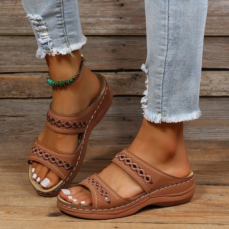 Doris | Retro Orthopedic Sandals for Women – Ultra-Light Comfort & Stylish Support