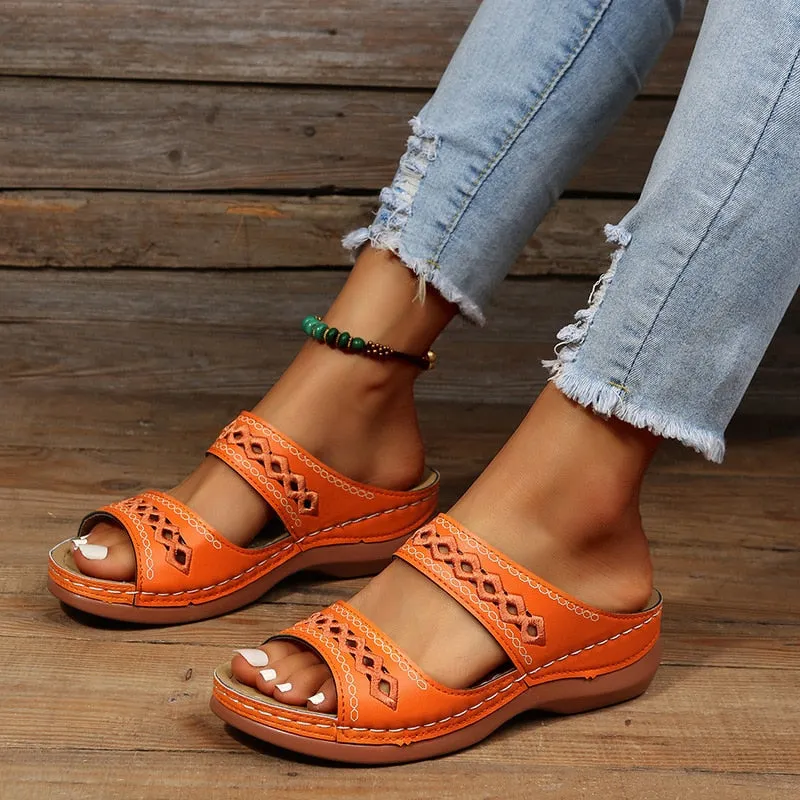 Doris | Retro Orthopedic Sandals for Women – Ultra-Light Comfort & Stylish Support