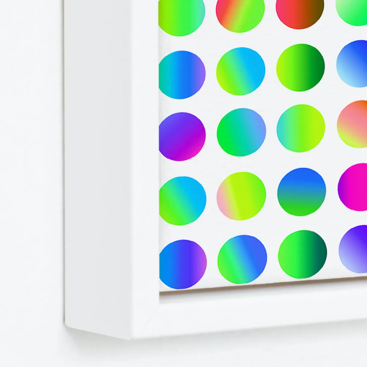 Dots -  Framed Canvas Wall Art