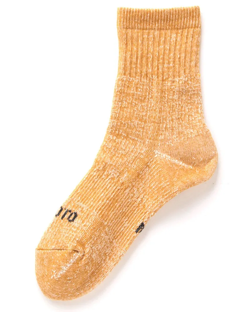 Double Face Mid Socks Organic Cotton - Yellow