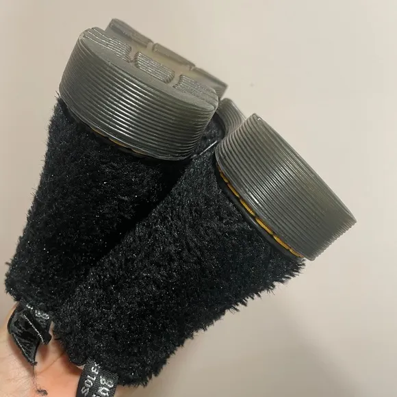 Dr. Martens Kids' 1460 Tinsel Faux Fur Boot Size US 1