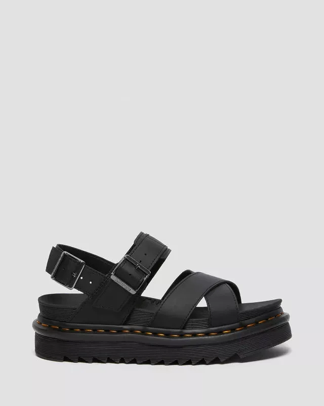 Dr Martens Voss II Hydro Leather Sandals Black