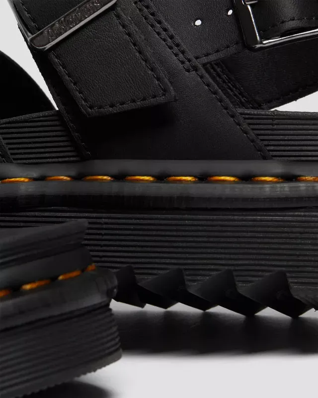 Dr Martens Voss II Hydro Leather Sandals Black
