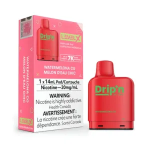 Drip'n Level X 7000 puff disposable pods - Watermelona CG